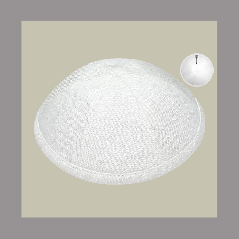 White Linen Kippot