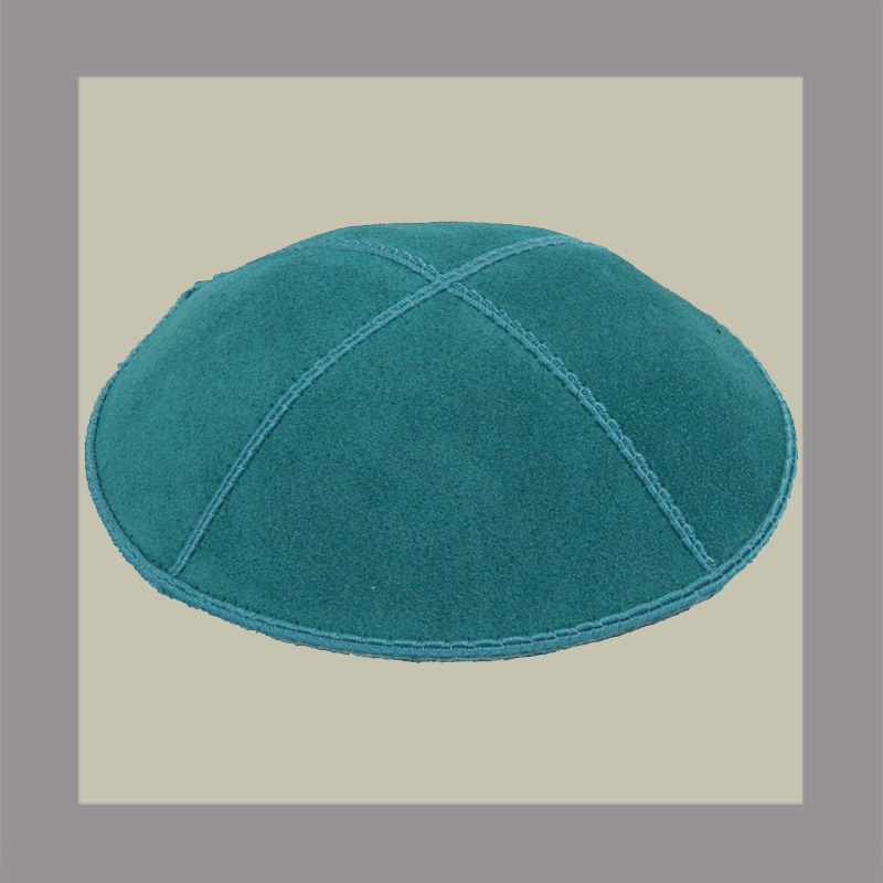 Teal Suede Kippah