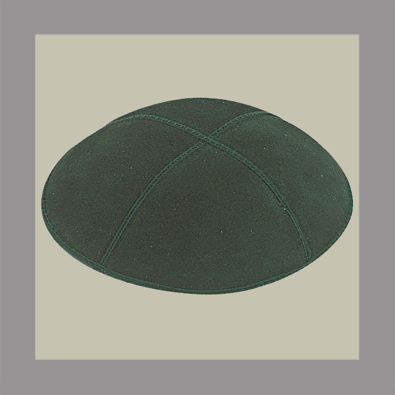 Green Suede Kippah