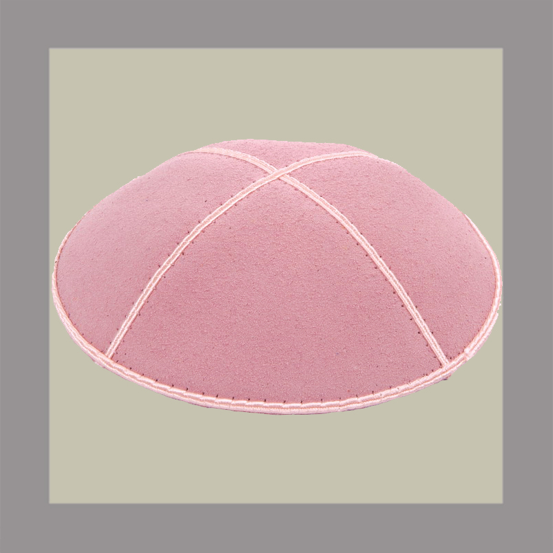 Light Pink Suede Kippah