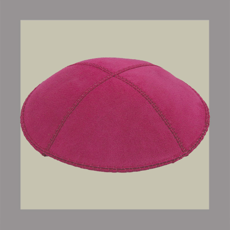 Fuchsia Suede Kippah