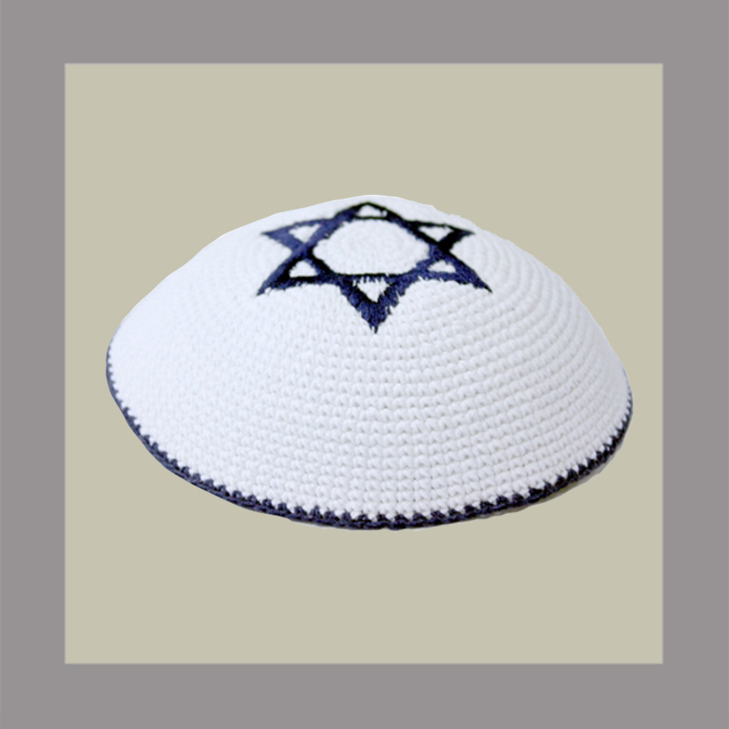 White and Magen David Blue