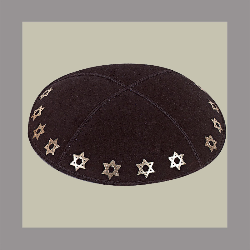 Foil Embossed Star of David Border 