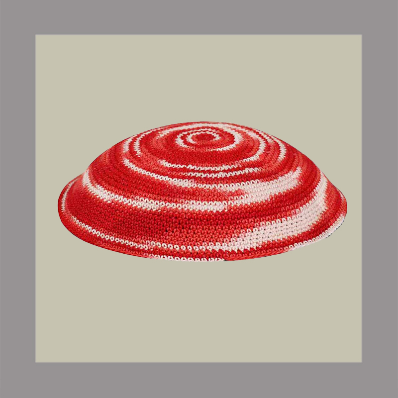Red Swirls Knit